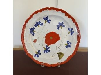 A Lovely Bright And Cheery Italian Pottery Large Plate