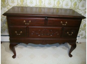 Vintage 'Queen Anne' Mahogany Cedar Lined Hope Chest By LANE
