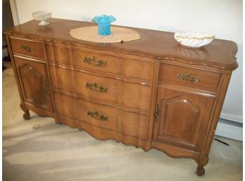 Vintage French Provincial Server / Sideboard - Cherry  By Mallary Furniture Co.