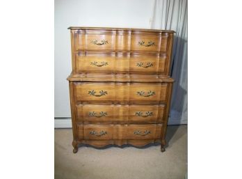 French Provincial Cherry 5 Drawer Tall Chest (Weiman Furniture)