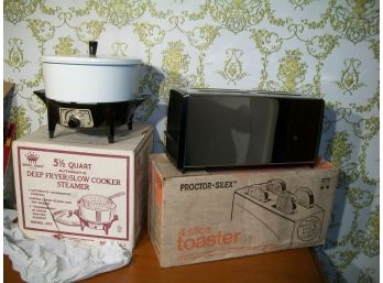 'New Old Stock' Proctor-Silex Toaster & Deep Fryer-Slow Cooker Steamer - BRAND NEW