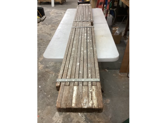 Adjustable Wood Plank 8ft - 12ft Expandable Painters Plank Good Overall Condition Ready To Go To Work