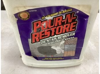 New 1 Gal Pour-n-restore Oil Stain Remover See Pictures