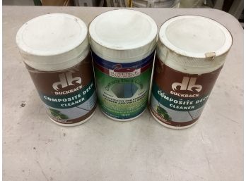 Lot Of 3 - 2.5Lb Containers Duckback Composite Deck Cleaner Db-4210 For Composite Lumber And Vinyl Siding  New