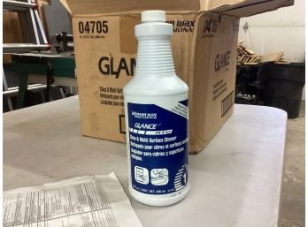 Full Case Of Johnson Wax Professional Glance RTU Glass & Multi-surface Cleaner 12/32oz  Bottles New In Box