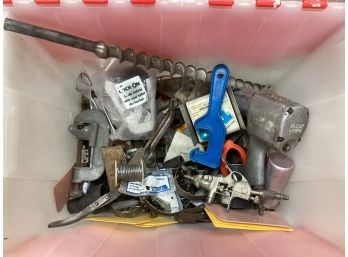 A Box Filled With All Kinds Of Tools Wrenches Pipe Cutters Impact Wrench Sockets Solder Scrapers Paint Gun Wow
