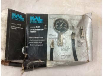 KAL Equip Model 2504 Compression Tester In The Box With The Instructions See Pictures