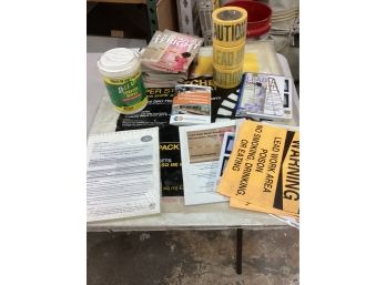 Complete Lead Safe Contractors Kit Wipes Yellow Tape Books Forms Signs Books Etc. See Pictures