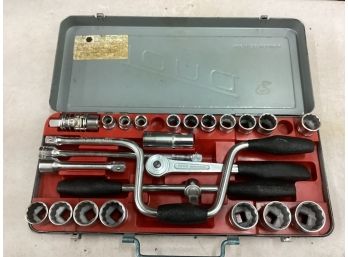 Tona (mac Tools) Metric Heavy Duty Socket Set 1/2in Drive Missing 15mm Like New Set See Pictures Made In Czech