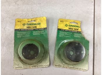 2 Brand New Greenlee Hole Saws 2in And 2-1/2in For Conduit Made In The USA See Pictures New