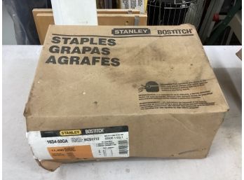 3/4 Of A Box Of Stanley Bostitch 16ga 1/2in Crown 2in Length Flooring Staples See Pictures