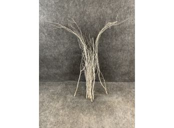 White Painted Twigs Decor