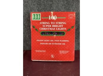 Box Of 100 String To String Super Bright Christmas Lights