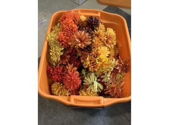 Tote Of Mixed Faux Flowers