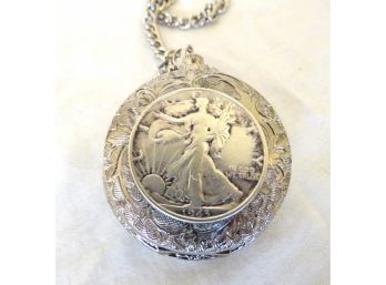 Historical Society Liberty Coin Pocket Watch