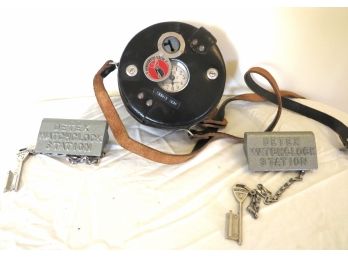 Detex Guardsman Time Detector Watch Clock With 2 Keys (1 Of 2)