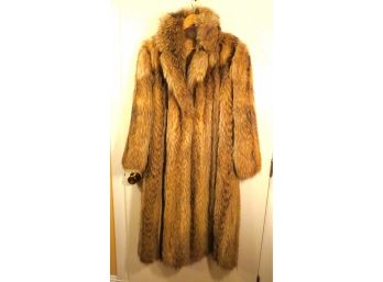 Vintage Full Length Real Fur Womens Coat