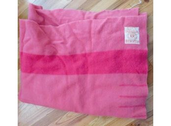 Vintage Pink Hudson Bay 4 Pt Blanket