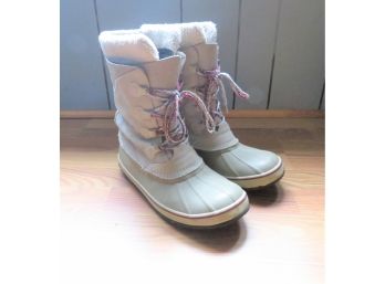 LL Bean Winter Suede Lined Boots Womens 11