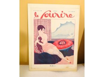 French Art Deco Le Sourire Magazine Print Tendresses