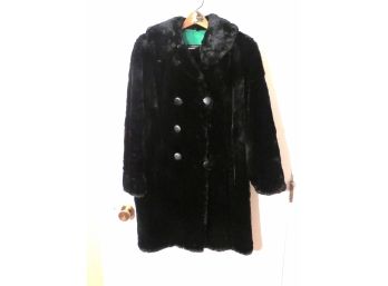 Rudolf Schonberg Black Real Fur Womens Jacket