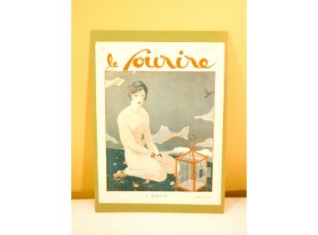 French Art Deco Le Sourire Magazine Print L'infidele