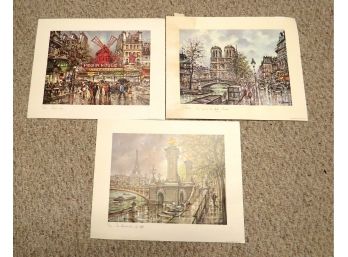 3 Paris Landmark Prints