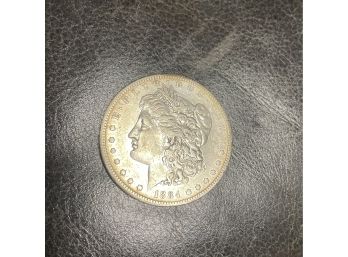 1884-S  Morgan Silver Dollar . Good Condition