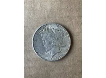 1922 Peace Silver Dollar 90 Percent Silver
