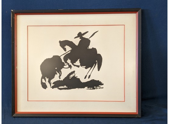 Vintage Pablo Picasso Lithograph From 'toros Y Toreros'