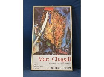 Vintage Marc Chagall 1984 Foundation Maeght Poster