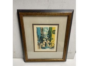 Marcel Mouly . Pencil Signed Lithograph, Titled   Afternoon