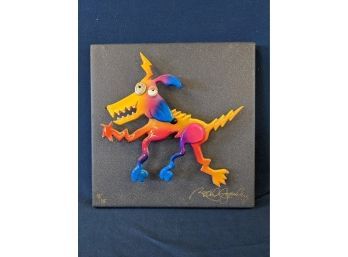Roark Gourley Skitzo Dog 3-D Wall Art Signed And Numbered