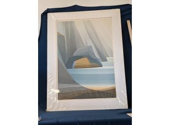LARGE Ken Wakeshima Pencil Signed, Numbered & Titled 'Silver Gorge - A' Serigraph