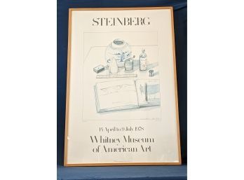 Saul Steinberg Whitney Museum Of American Art Exhibition Poster