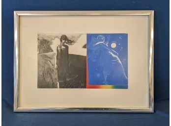 Pencil Signed 1978 David Bumbeck (Listed Artist) Lithograph 'Daydream'
