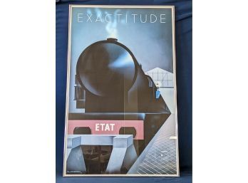 Vintage Pierre Fix-Masseau Art Deco Metropolitan Museum Of Art 1982 Poster 'Exactitude'