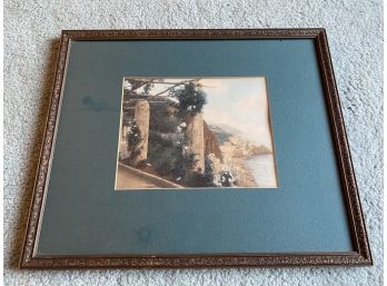 Wallace Nutting Original 18x15 Frame And Matted  Hand Colored Photograph