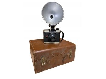 Vintage Ansco Film Camera With Case
