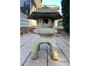 Outdoor Stone Two Piece Lantern