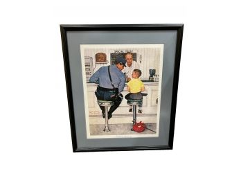 Norman Rockwell 1958 The Runaway Framed Print