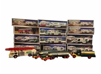 Large Group Of Collectible Hess Trucks