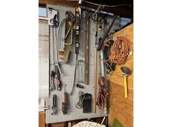 Group Of Miscellaneous Tools, Extension Cords, Etc