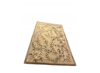 Twisting Branch With Leaves Floor Rug