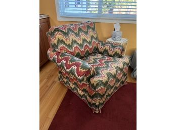 Armchair Featuring Flame Stitch Style Upholstery By Taylorsville