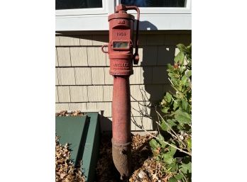 Tall Red Fire Hydrant By Mueller Marked 1959 Chattanooga Tennessee