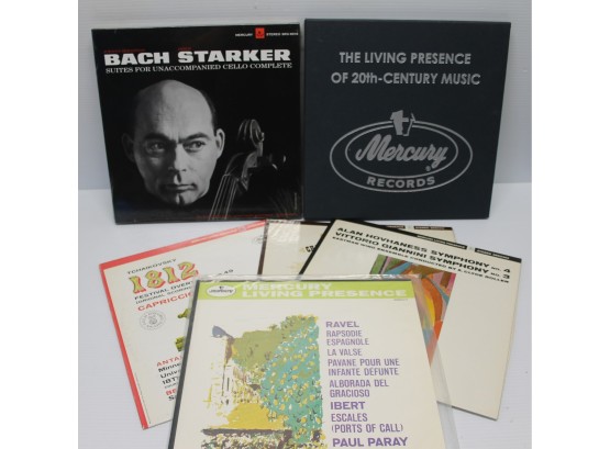 Six From Mercury Records With Rare Living Presence Boxset, SEALED Bach Starker Boxset, SEALED Ravel, 1812, Etc