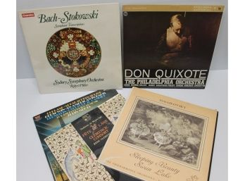 Lot Of Five TAS List Favorites With Don Quixote, Bach - Stokowski, Tchaikovsky, SEALED La Fete De L'ane, Mehta