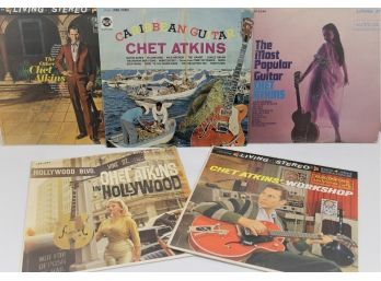 Five From Chet Atkins W/ Caribbean Guitar, Workshop, In Hollywood, The Other Chet Atkins & Most Popular Guitar