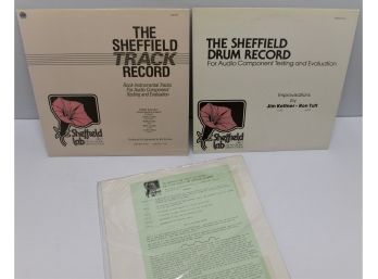 Lot Of Three Sheffield Labs Test Record, Track Record And Drum Test Records